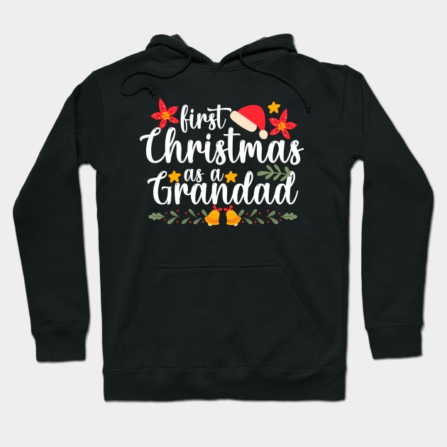 first christmas as a grandad funny xmas christmas Grandpa Hoodie by Giftyshoop